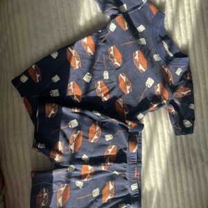 Hanna Anderson S’mores Pajama set- short sleeve size 6-7